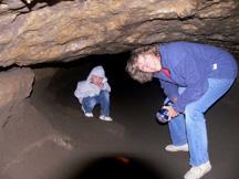 Kyle and Diana deep into Lava River Cave